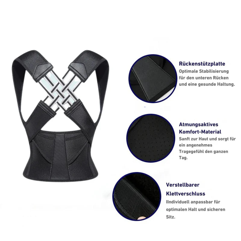 Posturevo Adjustable Posture Corrector Brace – Back & Spine Alignment Support